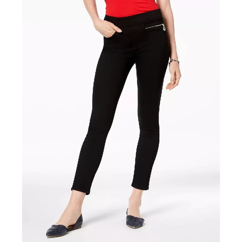 Back Pocket Jeans for Design -Tommy Hilfiger Women's Gramercy Pull-On Skinny Jeans Black Size 8