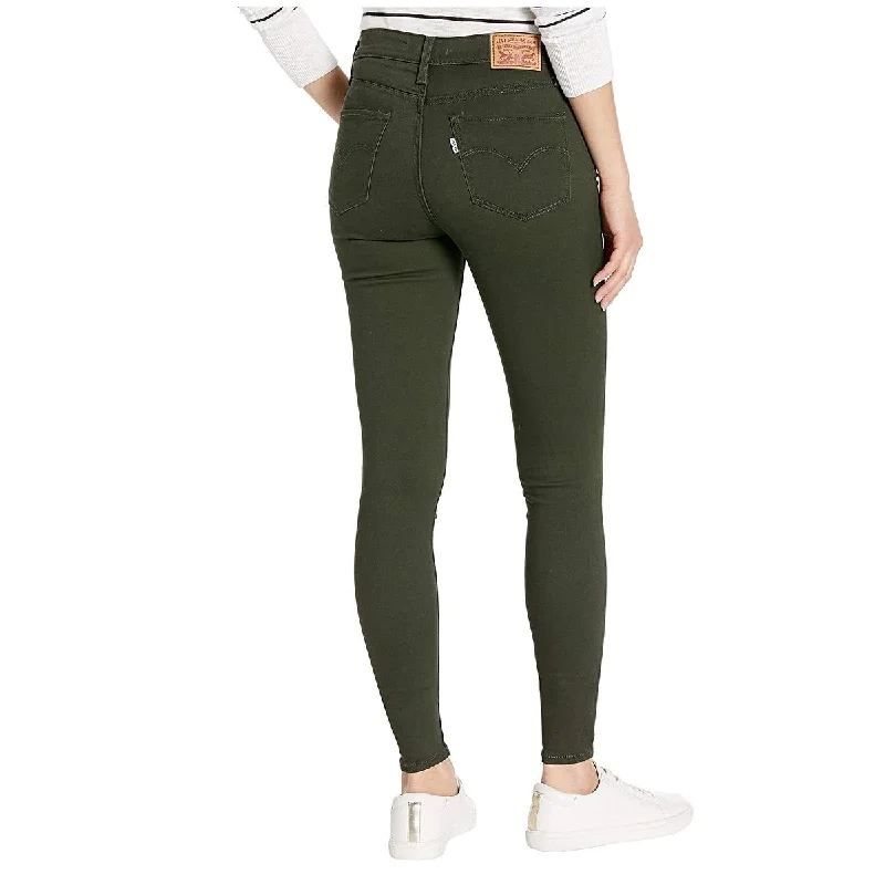 School Jeans for Uniform -Levi's Women's 720 High Rise Super Skinny Colored Jeans Green Size 24X30