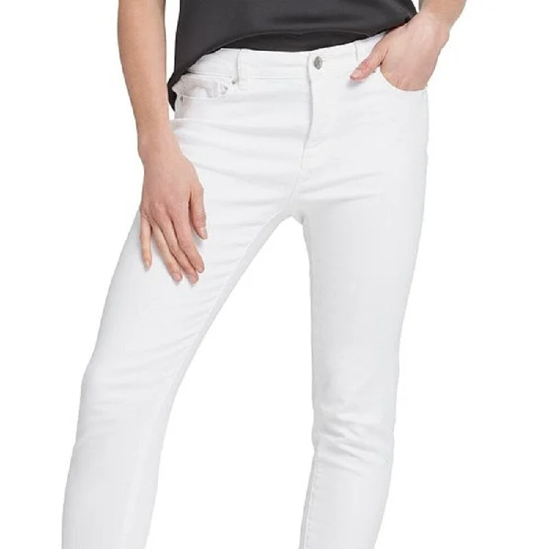 Faded Jeans for Laid-back -Dkny Women's Optic White Jeans White Size 32