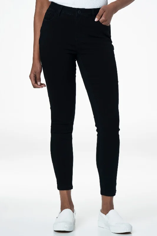 Flare Jeans for Retro Vibe -Rf01 Mid-Rise Skinny Jeans _ 140837 _ Black