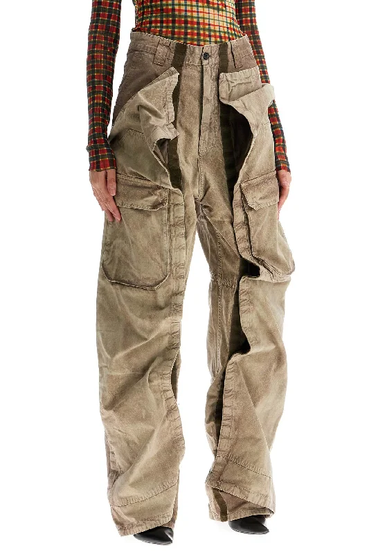 Vintage-inspired tight trousers for men with high waist and timeless look -Y Project Velcro Cargo Pants With