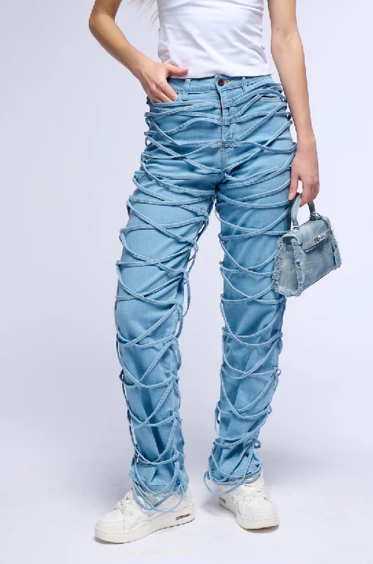 Organic Jeans for Natural -TIED UP RELAXED FIT JEANS