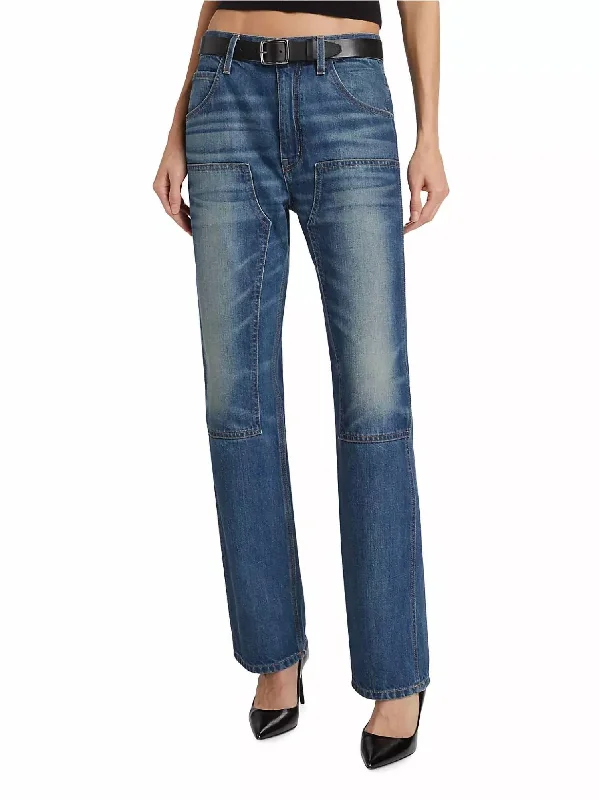 Skinny tight trousers for women with ankle-length and flattering cut -Welder Straight-Leg Jeans In Simon Wash