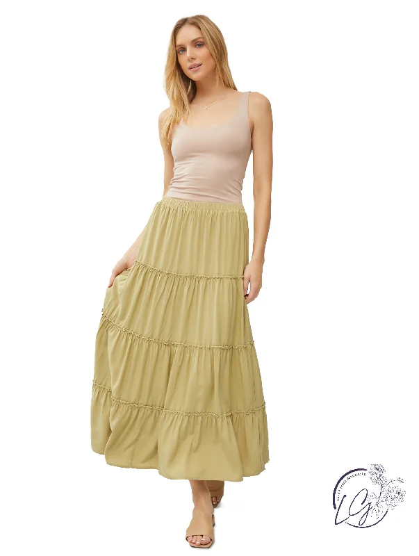 Prom Dresses for School Dance -Bohemian Tiered Skirt