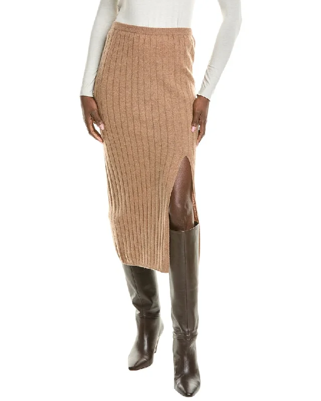 Formal Dresses for Occasions -NAADAM Ribbed Wool & Cashmere-Blend Pencil Skirt