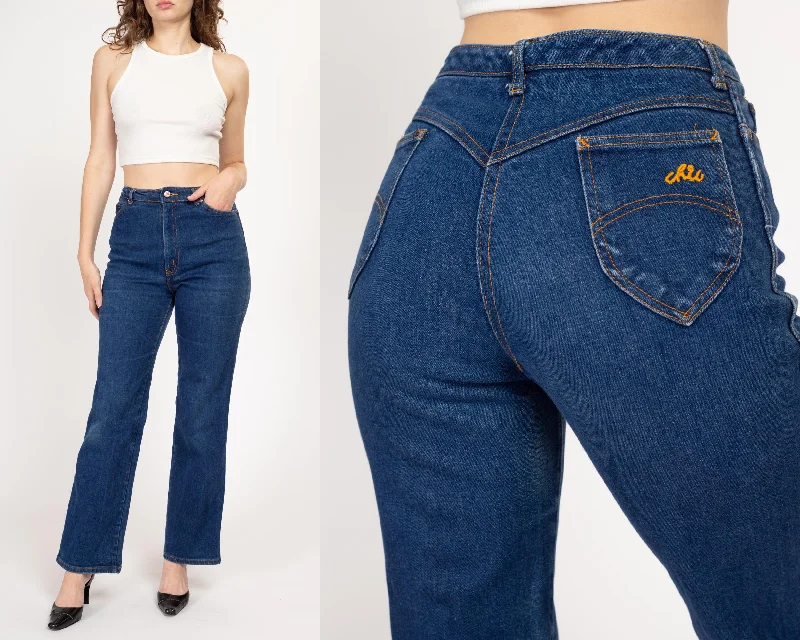 Club Jeans for Social -Medium 70s Chic by H.I.S. Dark Wash High Waisted Jeans 28"-29.5"