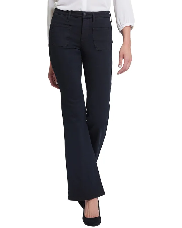 Wool blend tight trousers for women with soft, breathable fabric for year-round wear -NYDJ Ava Huntley Flare Jean