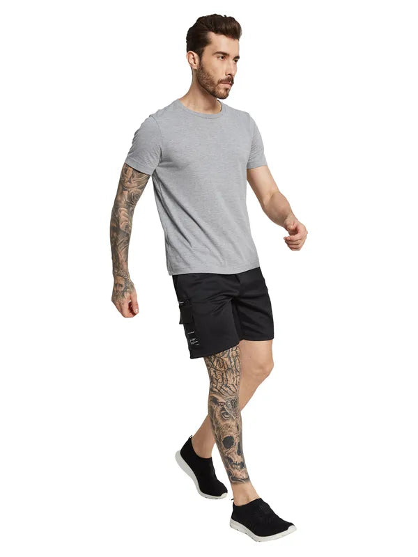 Classic khaki shorts for men with a versatile design for casual or semi-formal wear-Octave Men Regular Fit Shorts