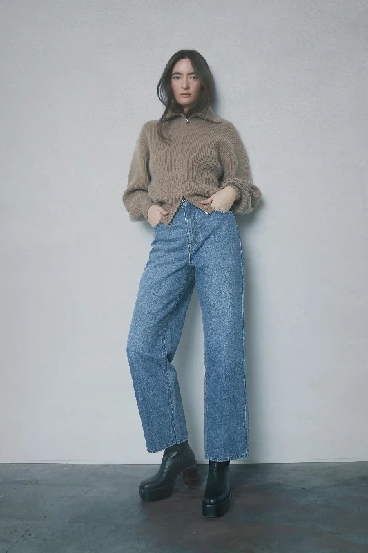 Relaxed Jeans for Comfortable -STRAIGHT LEG JEAN