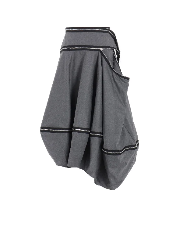 Nylon Dresses for Stretchable -FASTENER SKIRT