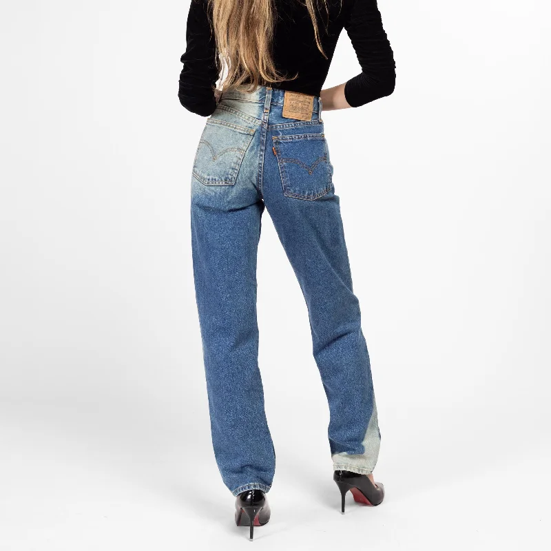 Office Jeans for Professional -XS 90s Levis Bleached High Waisted Jeans, Deadstock 24"