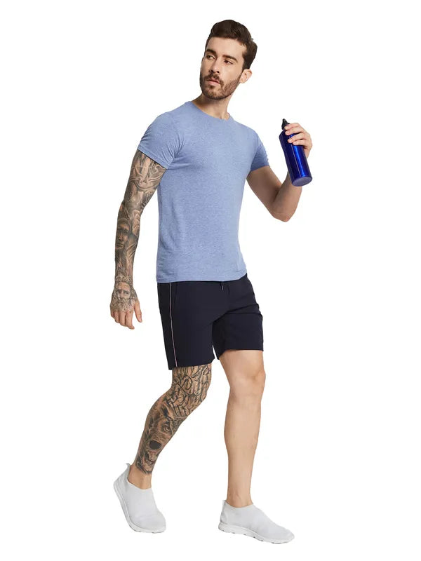 Comfortable denim shorts for men with a relaxed, laid-back fit for summer-Octave Men Regular Fit Sports Shorts