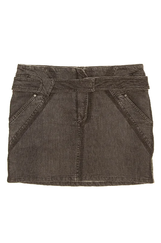 Fishing Jeans for Water -Stella McCartney - Dark Grey Jean Skirt - IT 42