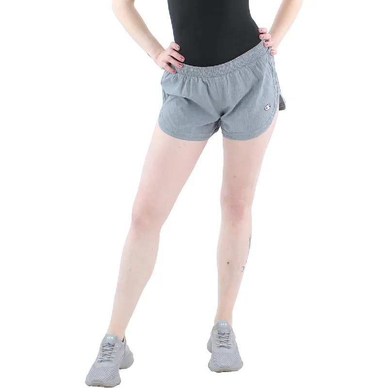 Stylish denim shorts for women with a high-rise fit for a flattering silhouette-Champion Womens Logo Fitness Shorts