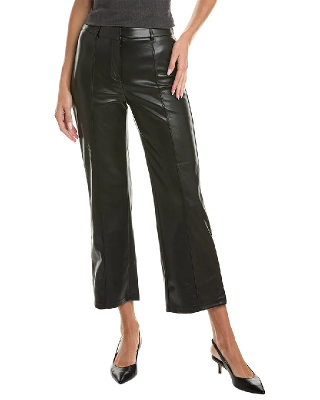 Skinny fit tight trousers for women with minimalistic design for clean look -Avec Les Filles Wide Leg Crop Pant