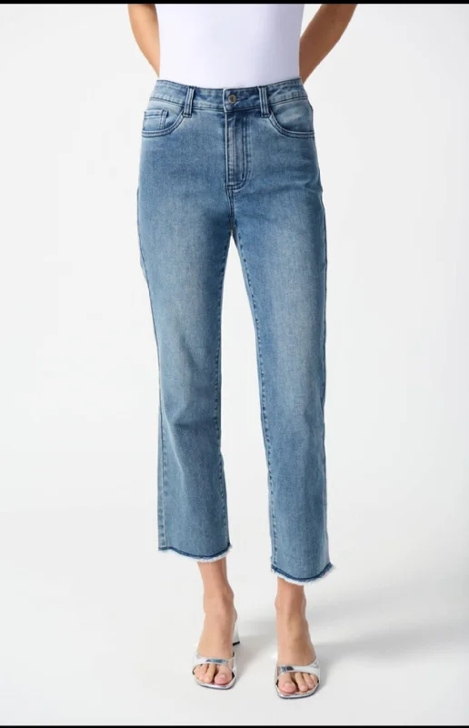 Party Jeans for Night Out -Joseph Ribkoff frayed edge jeans