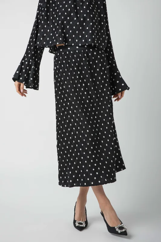 Casual Dresses for Everyday -En Saison Darlene Polka Dot Slip Skirt