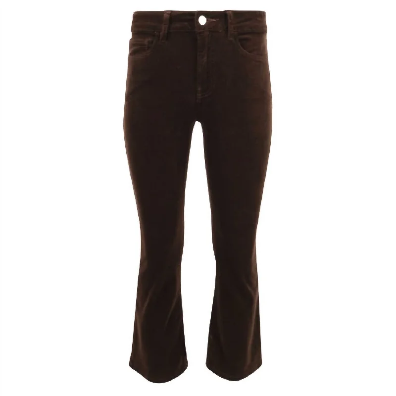 Tailored tight trousers for men with sharp crease and polished look -Women's Le Crop Mini Boot Pant In Espresso