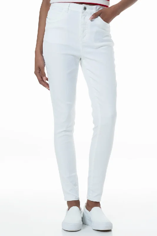 Club Jeans for Social -Rf09 Hi-Waisted Skinny Jeans _ 151115 _ White