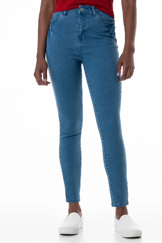 High-end Jeans for Exclusivity -Rf09 Hi-Waisted Skinny Jeans _ 148252 _ Mid Wash