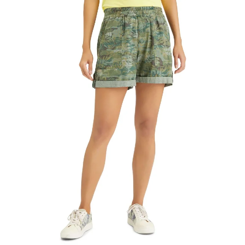 Versatile athletic shorts for men with deep pockets for keys, phone, and wallet-Sanctuary Womens Trail Blazer Printed Stretch Shorts