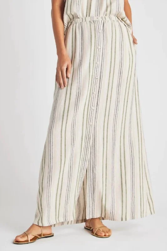 Contemporary Dresses for Fashion -Demi Maxi Skirt In Cypress Stripe