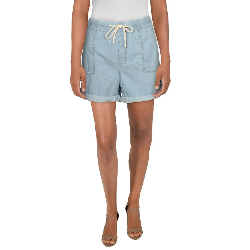 Lightweight chino shorts for men with a polished and casual appearance-Mavi Womens Laila High Rise Cuffed Casual Shorts