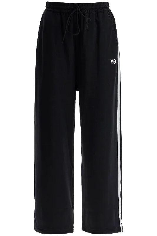 Tight trousers for men with zip fly and flat-front design for a polished look -Y-3 Women's Cropped Wide-Leg Joggers With