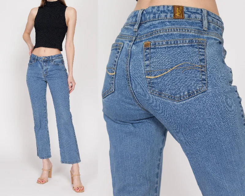 Party Jeans for Night Out -Petite Small Y2K Mid Rise Ankle Jeans