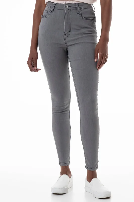 Branded Jeans for Quality -Rf09 Hi-Waisted Skinny Jeans _ 145805 _ Grey Wash