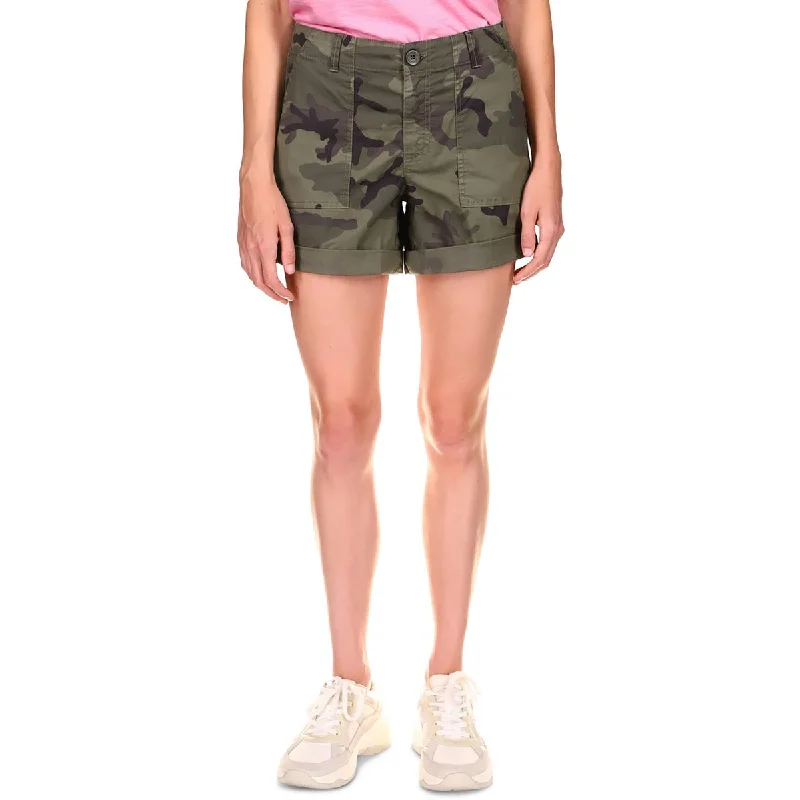 Best cargo shorts for women with a high-rise fit and utility pockets for functionality-Sanctuary Womens Camouflage Mini Cargo Shorts