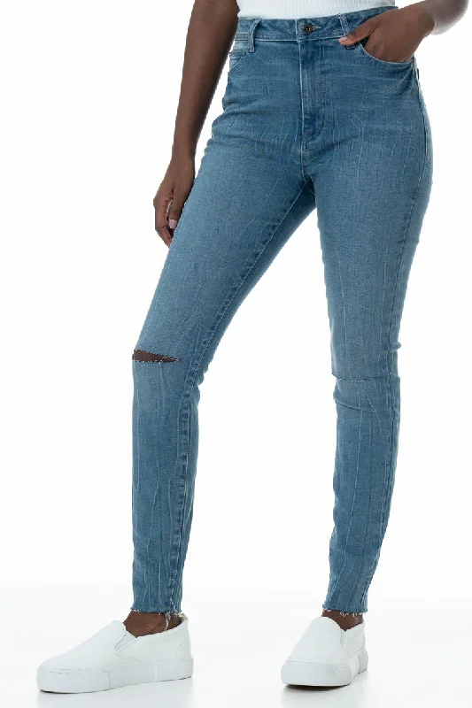 Shopping Jeans for Convenient -Rf05 Hi-Rise Skinny Jeans _ 148281 _ Mid Wash