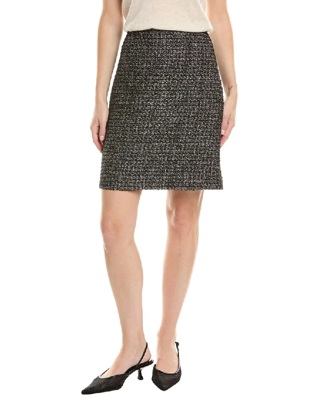 Work Dresses for Professional -St. John Metallic Tweed Skirt