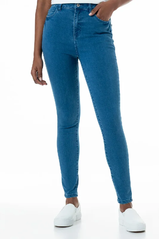 Birthday Jeans for Celebration -Rf09 Hi-Waisted Skinny Jeans _ 151010 _ Mid Wash