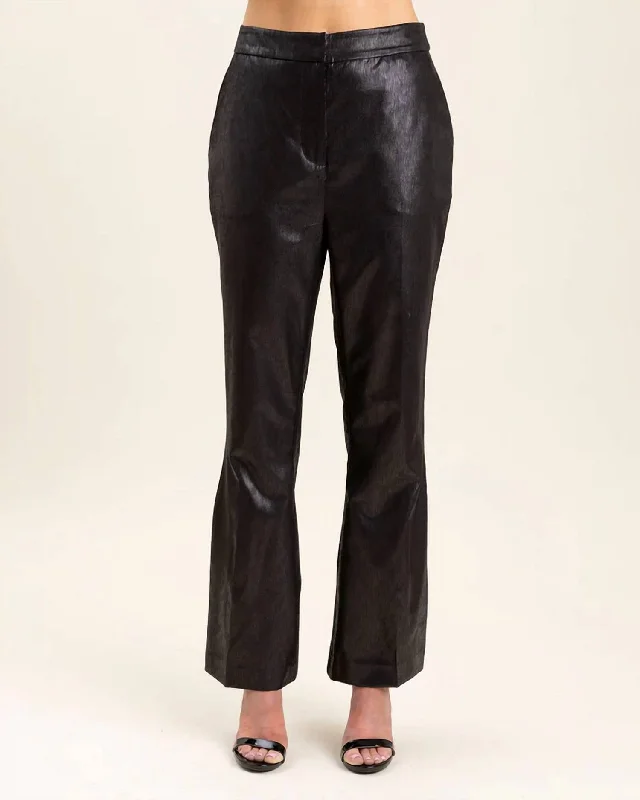 Casual tight trousers for men with drawstring waistband for a relaxed fit -Willow Pant In Black