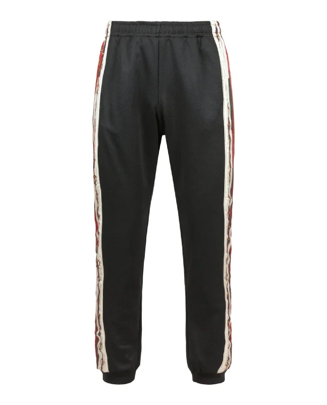 Tight trousers for women with vertical stripes and slimming effect for a sleek look -Joggers With Gucci Stripe