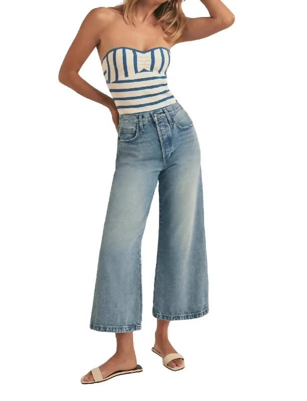 Tight trousers for women with elastic waistband for comfortable all-day wear -Masha Super High Rise Crop Jeans In Dublin