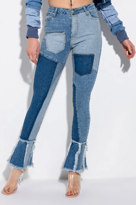 Blue Jeans for Everyday Wear -THIRD GENERATION NOUVEAU FLARE JEANS