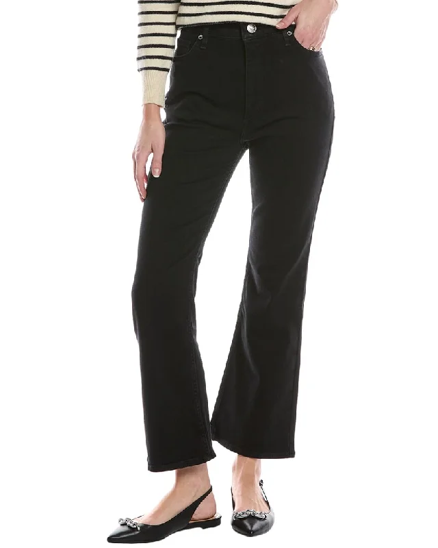 Soft fabric tight trousers for women with breathable material for year-round wear -rag & bone Casey Della High-Rise Ankle Flare Jean