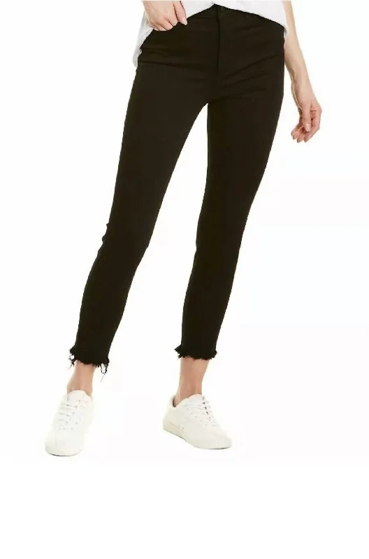 Leather tight trousers for women with edgy design and fashion-forward style -Farrow Skinny High Rise Instasculpt Crop Jean In Sodan