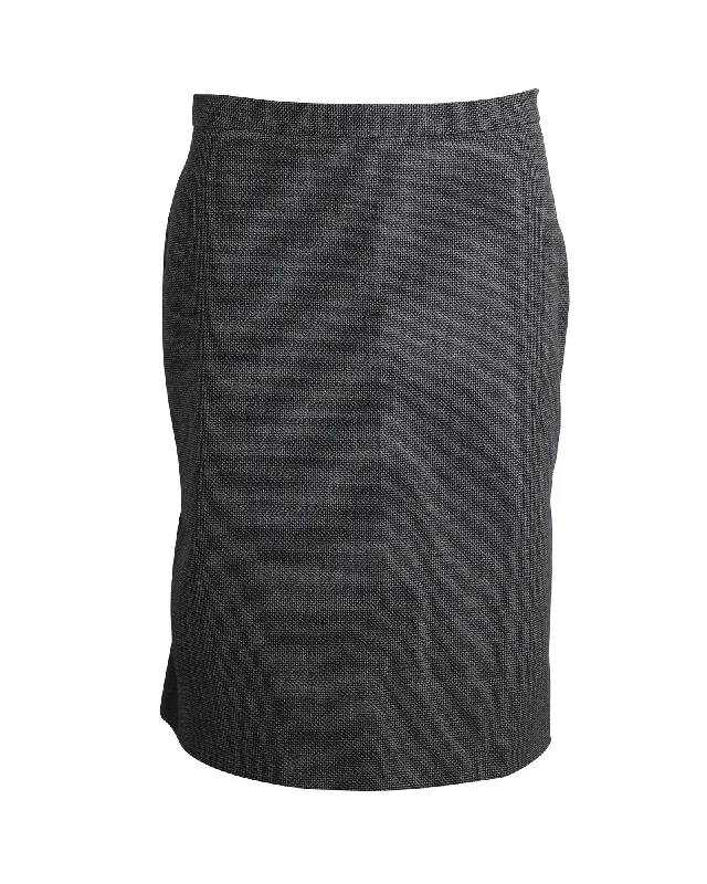 Maximalist Dresses for Bling -Moschino Cheap And Chic Skirt in Grey Wool