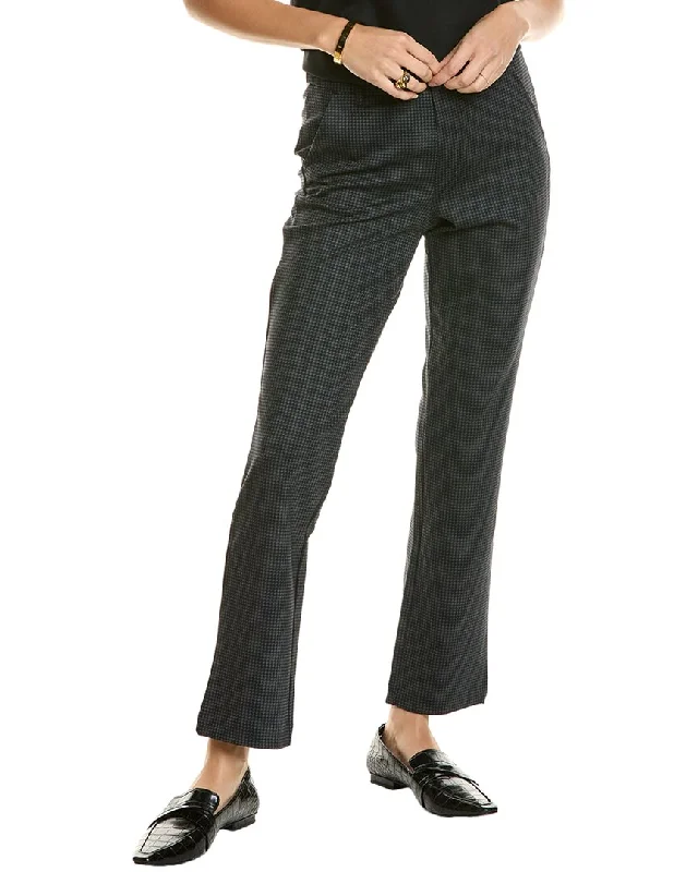 Printed tight trousers for women with bold patterns and eye-catching designs -T Tahari High Waist Ankle Straight Pant