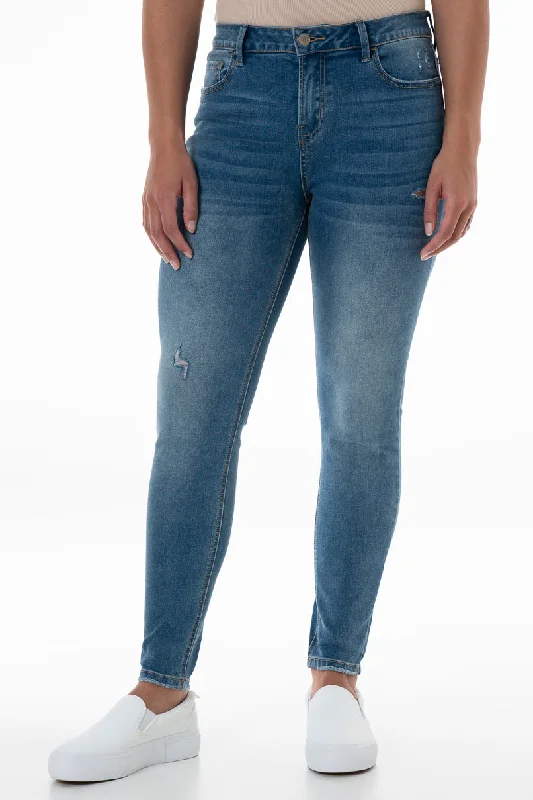 Business Jeans for Dressy -Rf12 Mid Rise Skinny Jeans _ 148280 _ Mid Wash