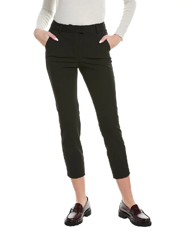 Fashion-forward tight trousers for women with metallic sheen and edgy design -Reiss Joanne Slim Leg Trouser