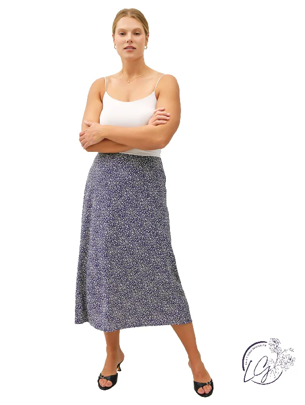 Mother's Day Dresses for Gift -Curvy Efflorescing Comfort Midi Skirt