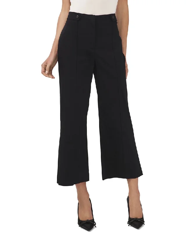 Loose-fitting tight trousers for women with stretchy waistband for ultimate comfort -CeCe Fly Front Trouser Pant