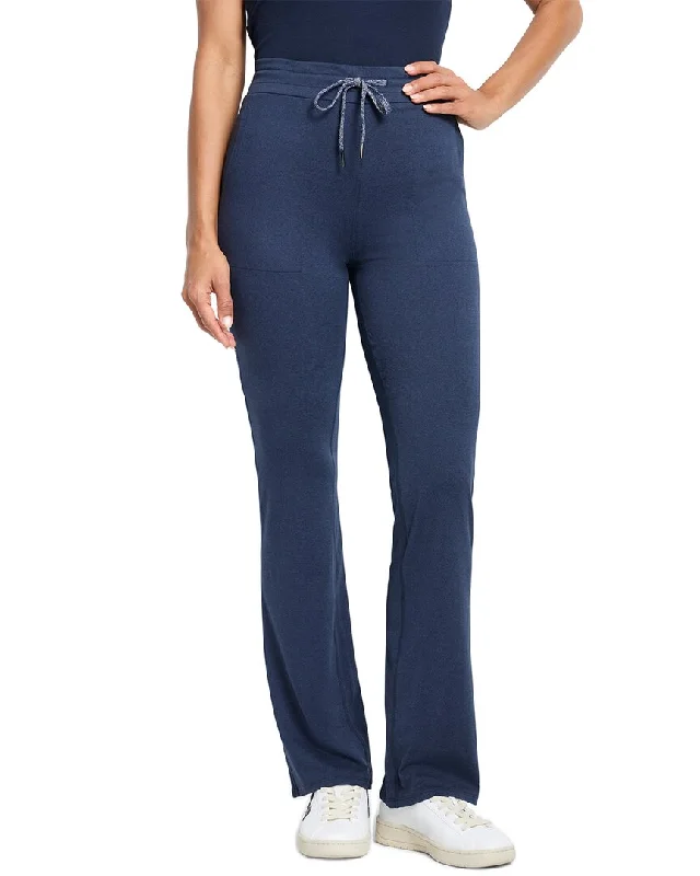 Loose-fit tight trousers for women with high waist and casual, comfortable style -NIC & ZOE Brushed Flow Wide Leg Pant