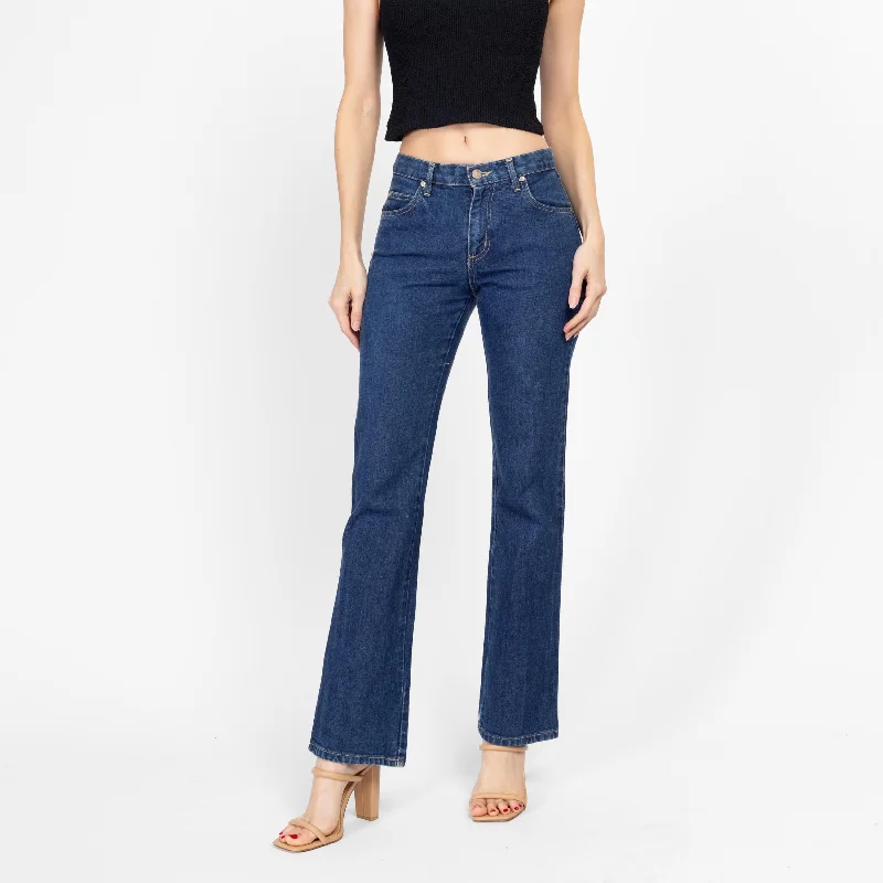 Faded Jeans for Laid-back -XS 90s Mid Rise Bootcut Jeans