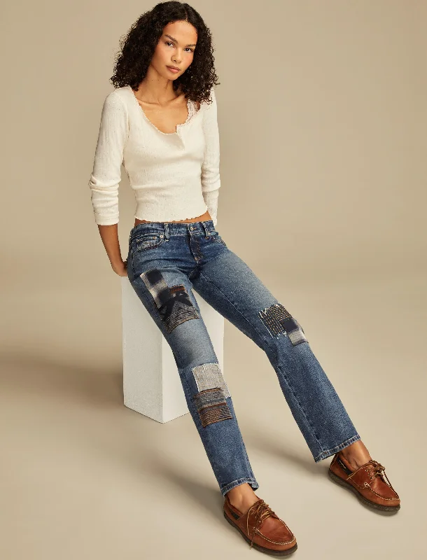 Luxury tight trousers for women with fine fabric and elegant tailoring -Lucky Brand Women's Lucky Legend Easy Rider