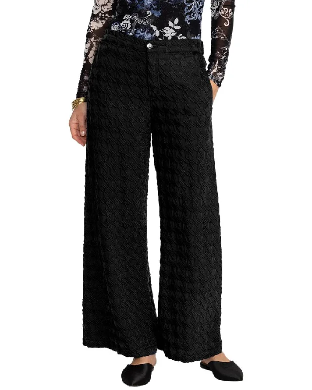 Stylish tight trousers for women with high-waisted fit for flattering look -Johnny Was Hiro Houndstooth Pant